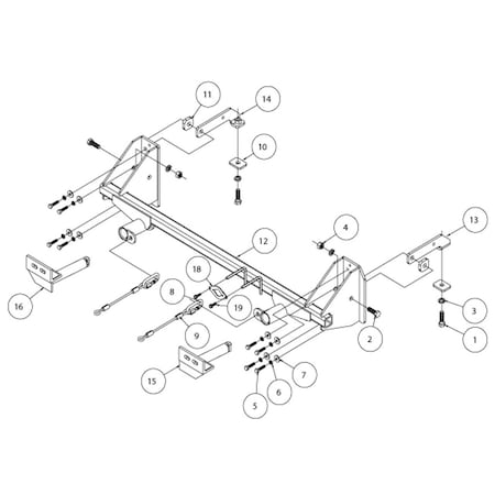 Roadmaster 2012-2013 KIA SOUL TOW BAR MNTG BRKT KIT 522112-1